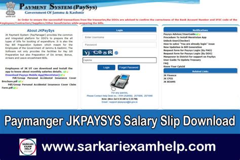 jkpaysys login|Welcome to JK State e.